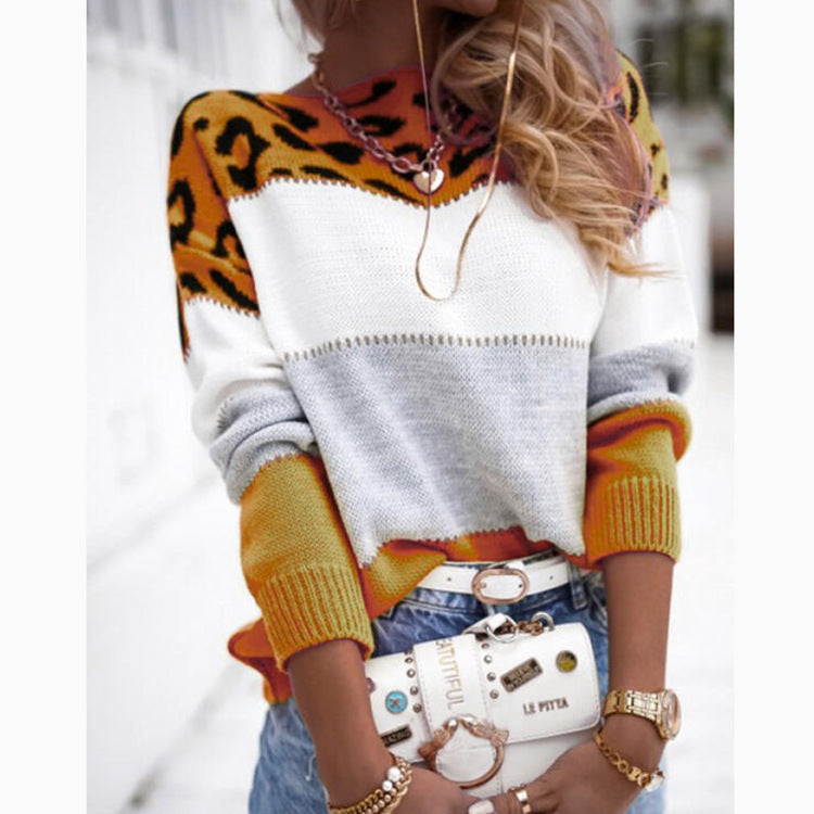 Stylish Leopard Print Sweater for Women