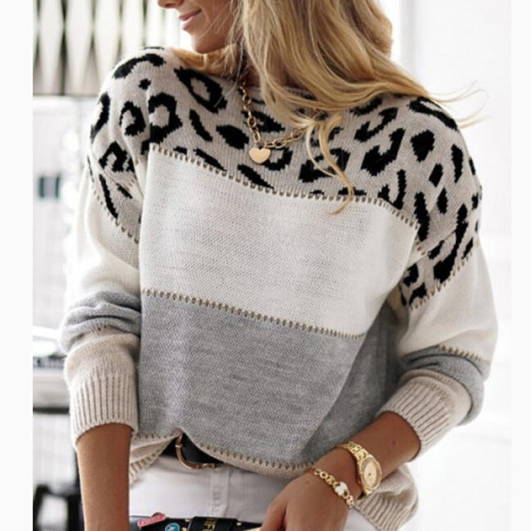 Stylish Leopard Print Sweater for Women