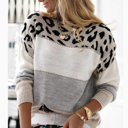 Stylish Leopard Print Sweater for Women