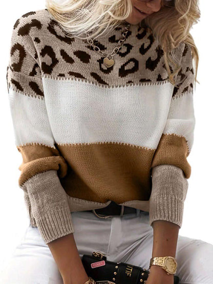 Stylish Leopard Print Sweater for Women